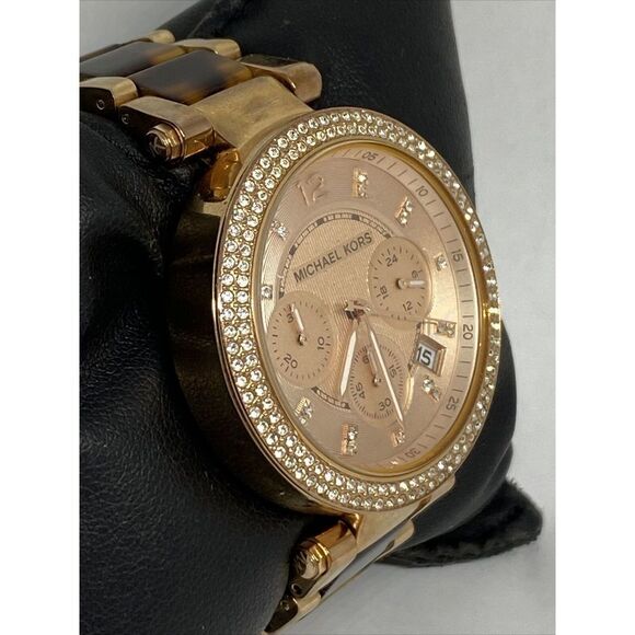 Michael Kors MK5538 Women's Stainless Steel Analog Rose Dial Quartz Watch GE511 - Picture 5 of 12